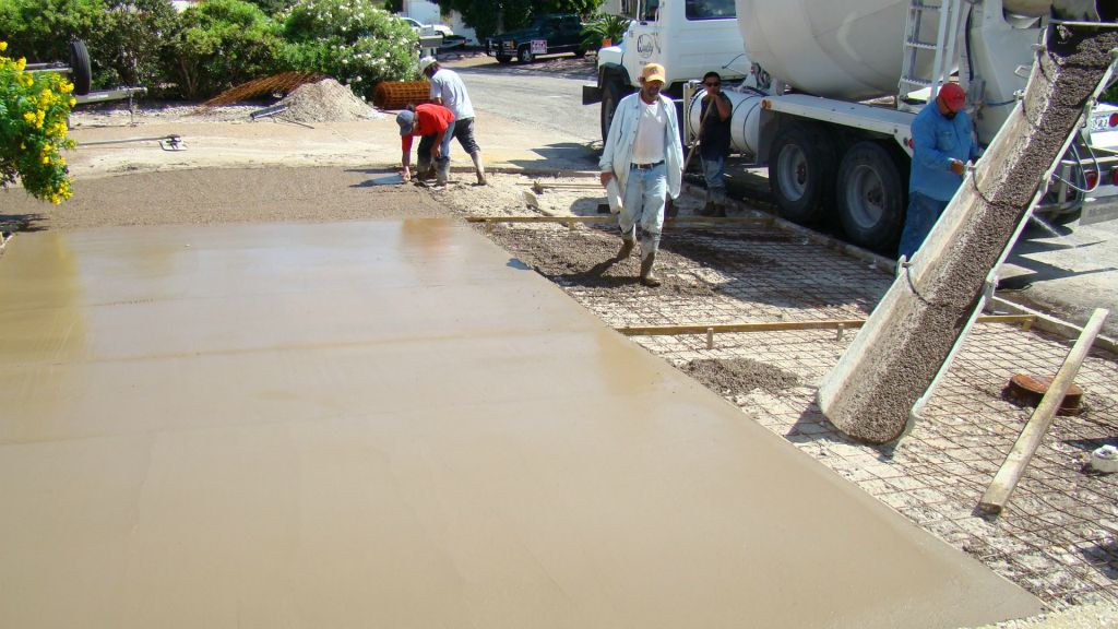 COMPLETED CONCRETE DRIVE